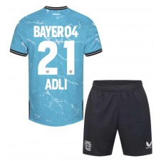 Bayer Leverkusen Amine Adli #21 Tredjedraktsett Barn 2023-24 Kortermet (+ korte bukser)